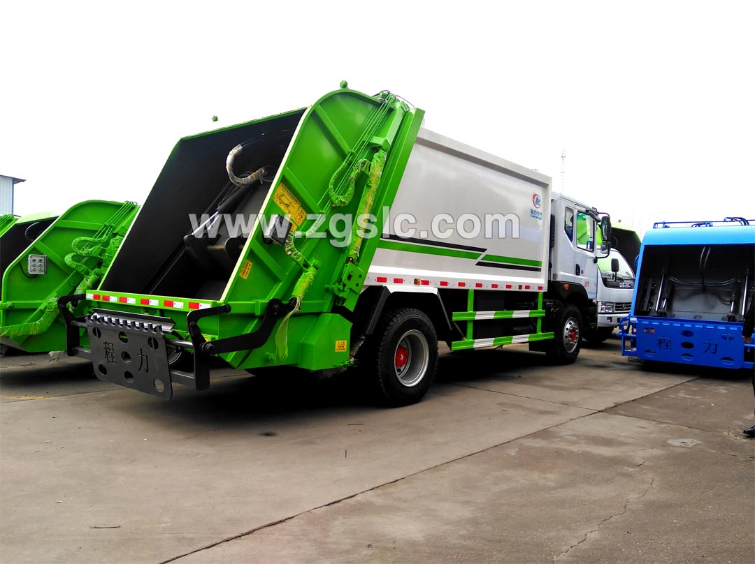 東風(fēng)D9壓縮式垃圾車_壓縮垃圾車操作視頻