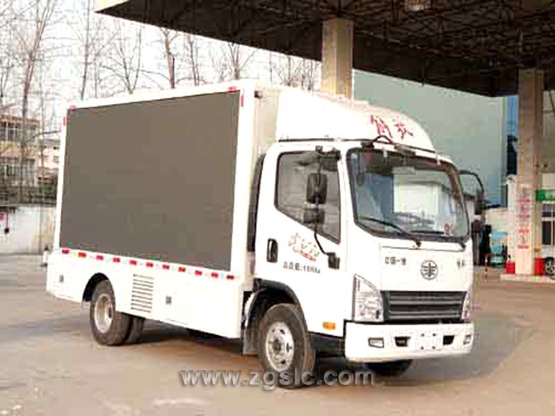 湖北程力解放廣告車（國六）_國六藍牌廣告車好上戶嗎